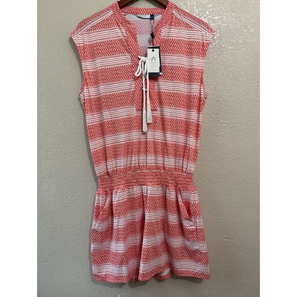 Cabana Life Nantucket Tassel Romper Size L - Picture 2 of 4